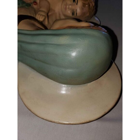 LARGE 1940s Mary and Baby Jesus 14x9.5x3 Chalkware Beautiful Hook On Back SfPf H - Picture 8 of 10